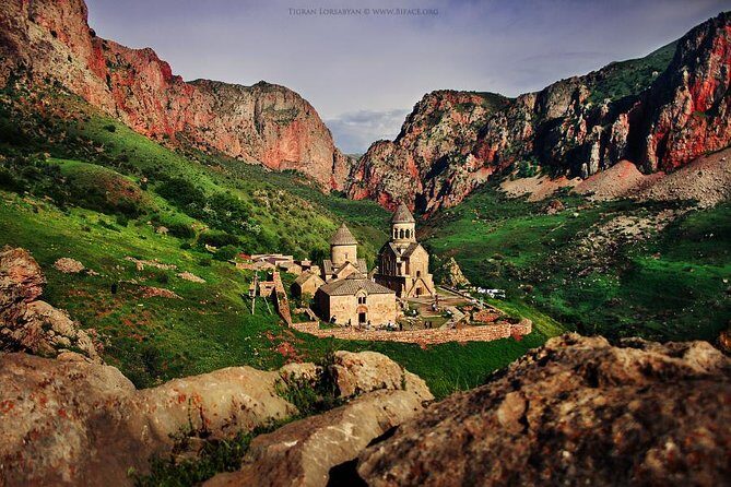 Noravank (free wine tastng,khor Virap) - Noravank Monastery in Pink and Red Rock