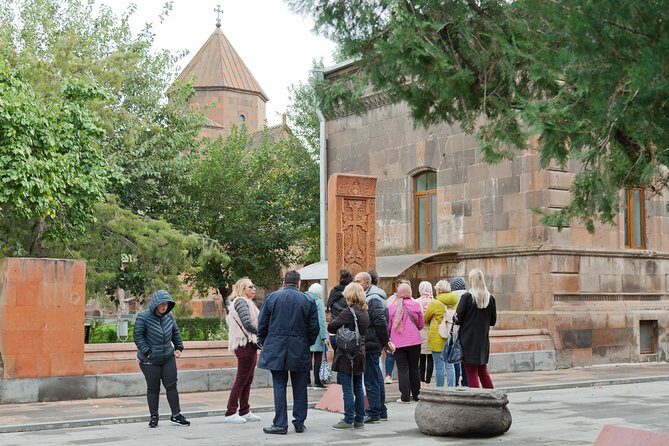 Private 8-9-hour Echmiadzin, Zvartnots, Garni and Geghard trip from Yerevan - St. Hripsime Church: Cross-Dome Architecture and a Martyr’s Tomb